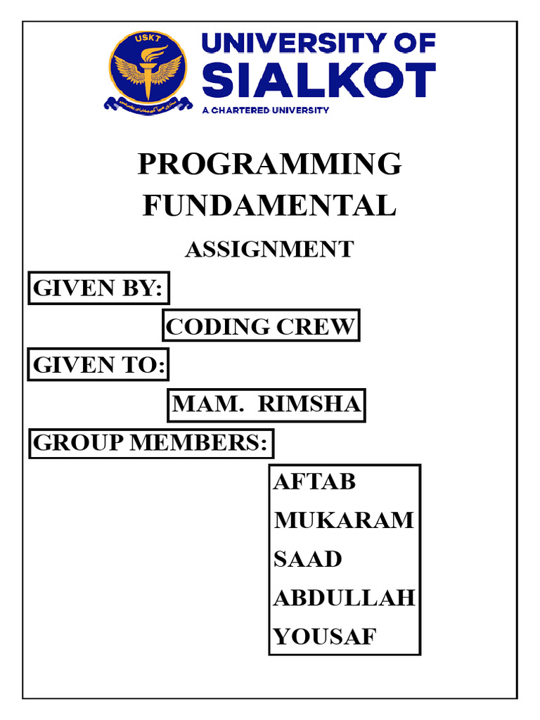 Programming Fundamental | PDF | User (Computing) | Personal ...