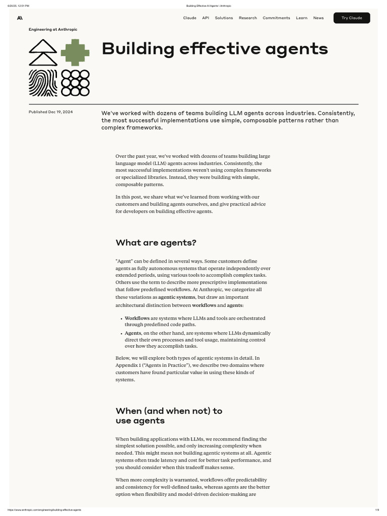Building Effective AI Agents - Anthropic | PDF | Computing | Software ...