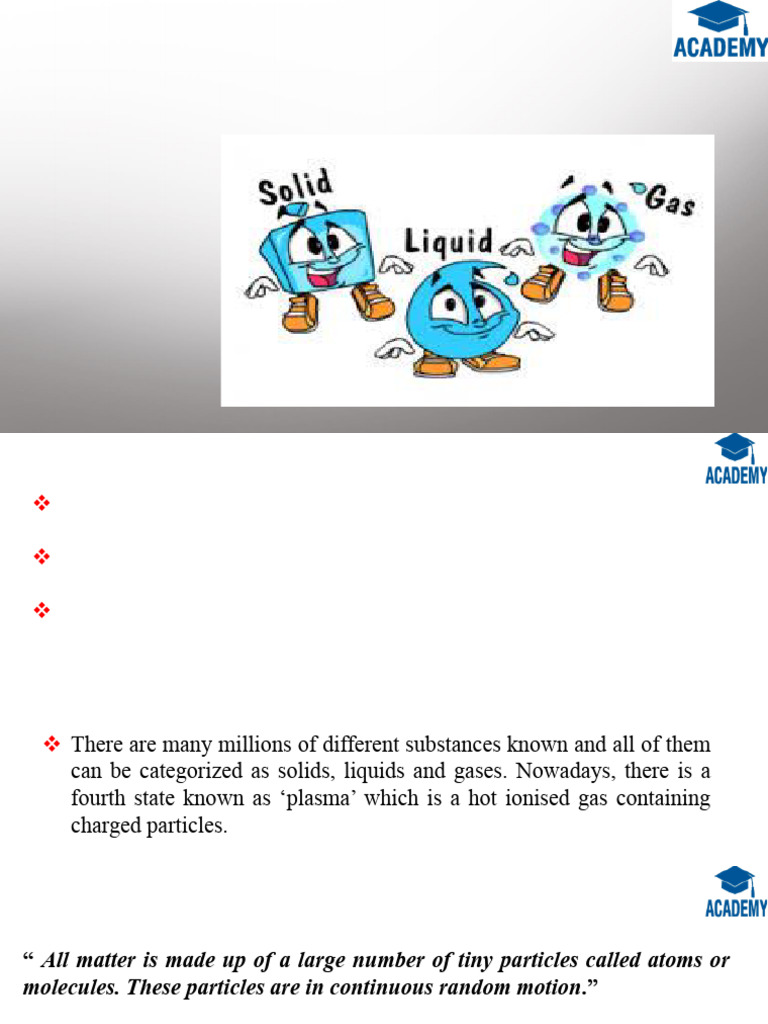 Solid, Liquid and Gas | PDF | Gases | Temperature