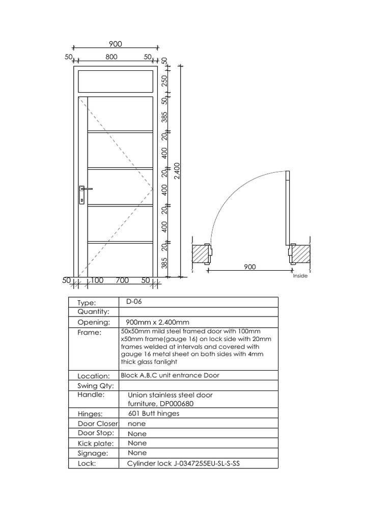 Door Design | PDF | Door | Mechanical Engineering