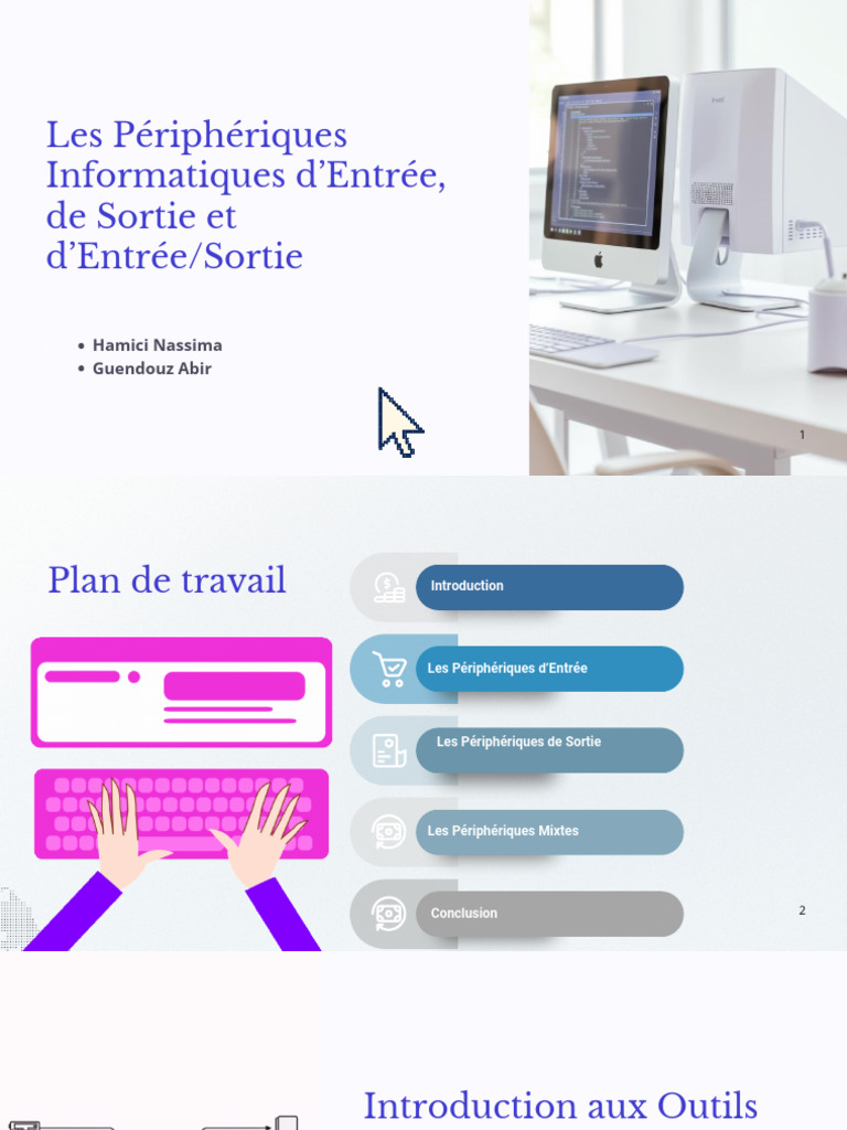 Les Périphériques Entrées - Sorties | PDF | Clavier d'ordinateur ...