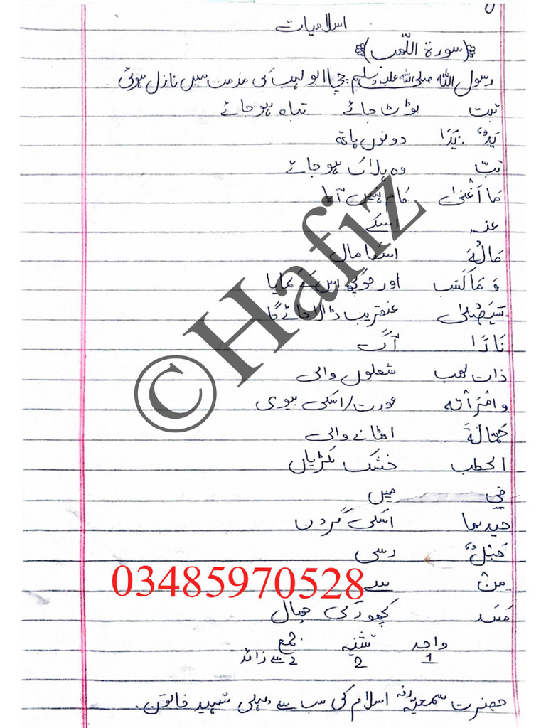 ISL-311 Notes by Hafiz | PDF