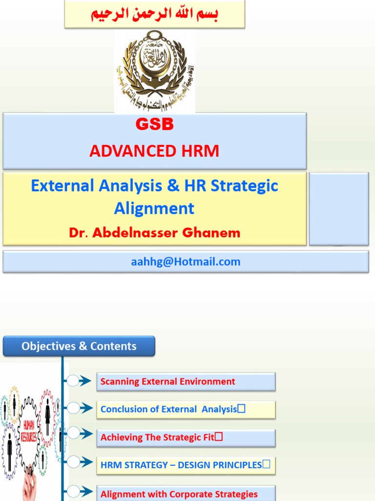 3 External Analysis & HR Strategic Alignment 230613 180418 | PDF ...