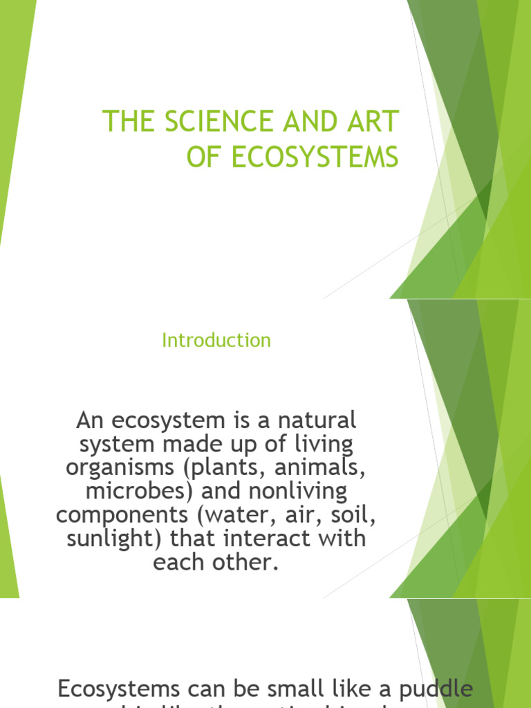 The Science and Art of Ecosystems | PDF | Ecosystem | Plants