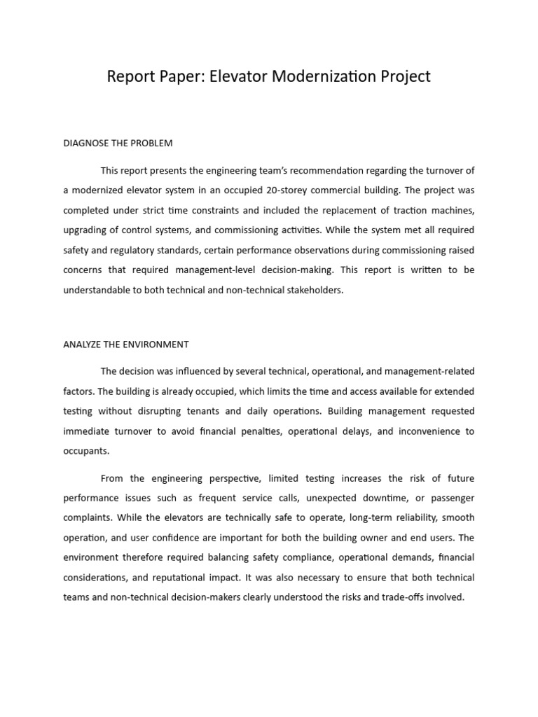 Report Paper ENGINEEERING MANAGEMENT | PDF | Reliability Engineering ...
