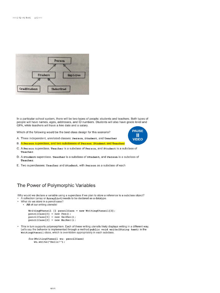 Inheritance and Polymorphism | PDF | Inheritance (Object Oriented ...