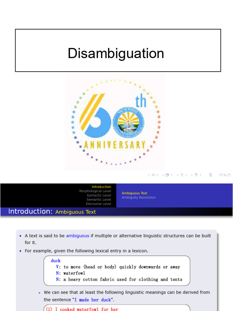 Chapter #6 Disambiguation | PDF | Ambiguity | Parsing