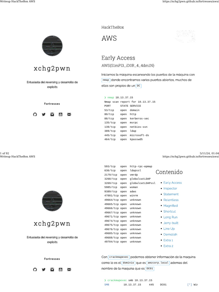 Writeup HackTheBox AWS PDF | PDF | Document Object Model | Computing