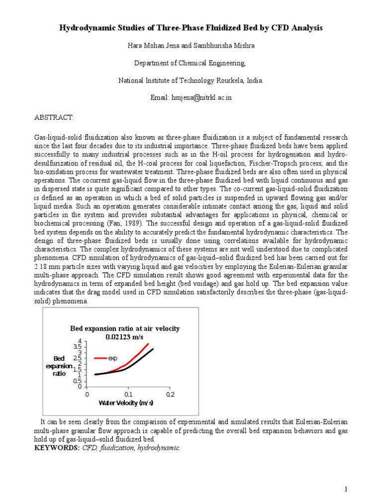 CFD Analysis of Three-Phase Fluidization | PDF | Fluidization ...