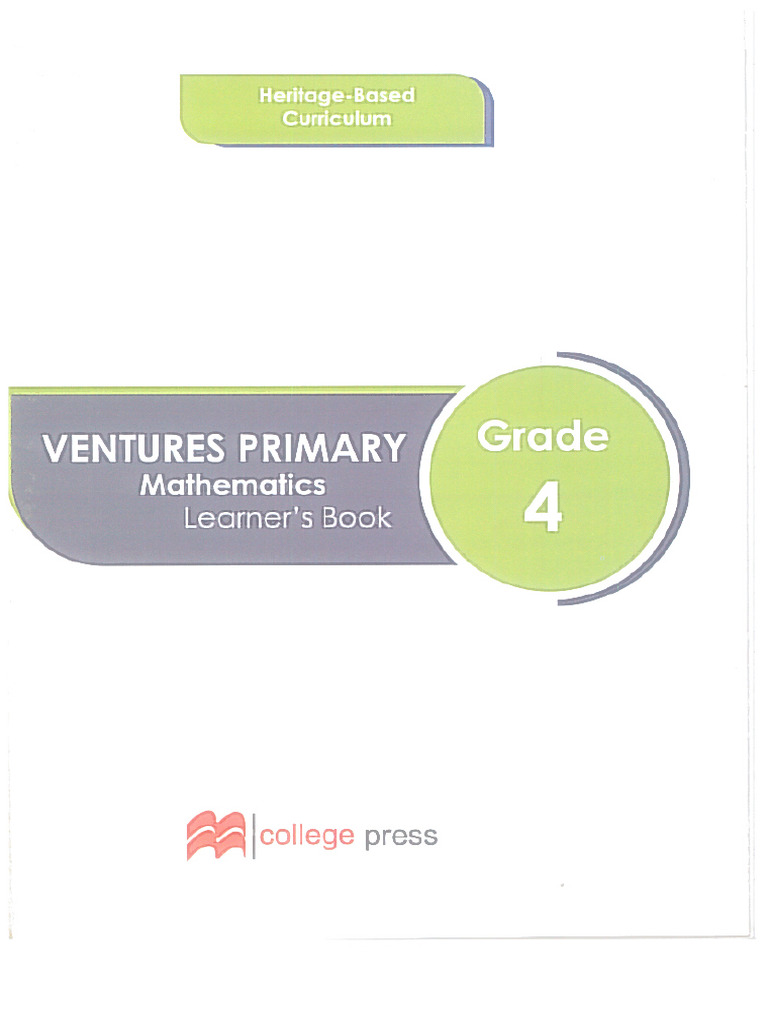 Grade 4 Maths Vents CLR | PDF