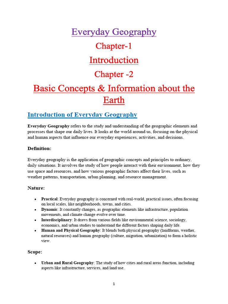 Chapter 1 & 2 - Introduction & Earth | PDF | Solar System | Planets