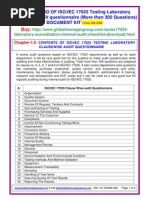 Download ISOIEC 17025 Audit Checklist by Global Manager Group SN100581963 doc pdf