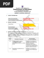 Market Scoping Checklist for 2025 Gawad Bayanihan | PDF