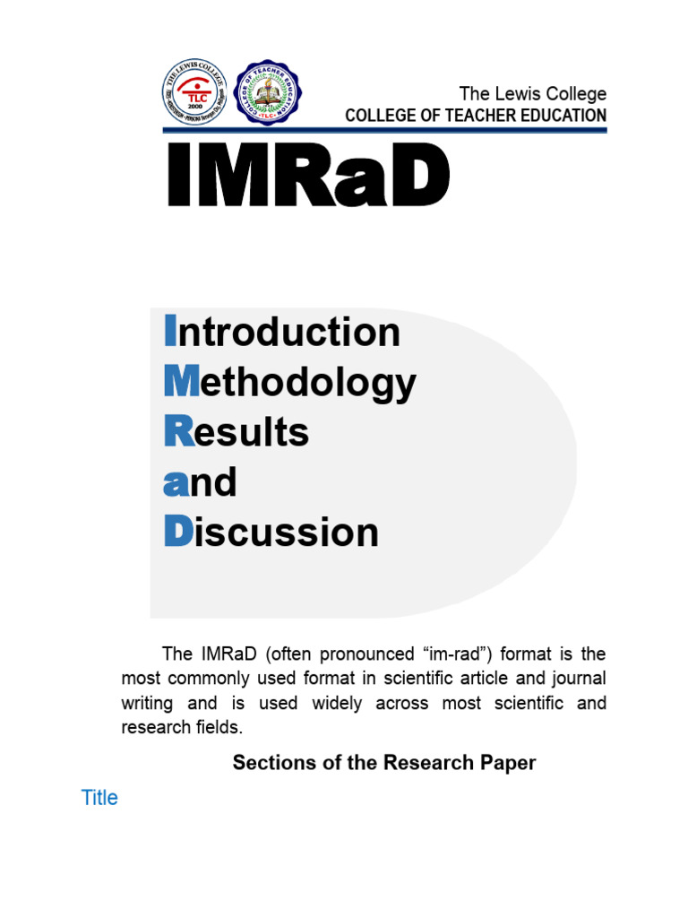 IMRaD Format | PDF