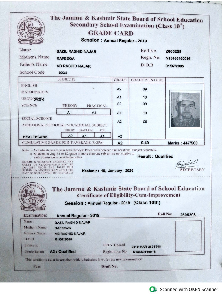 Bazil 10 Marks Card | PDF