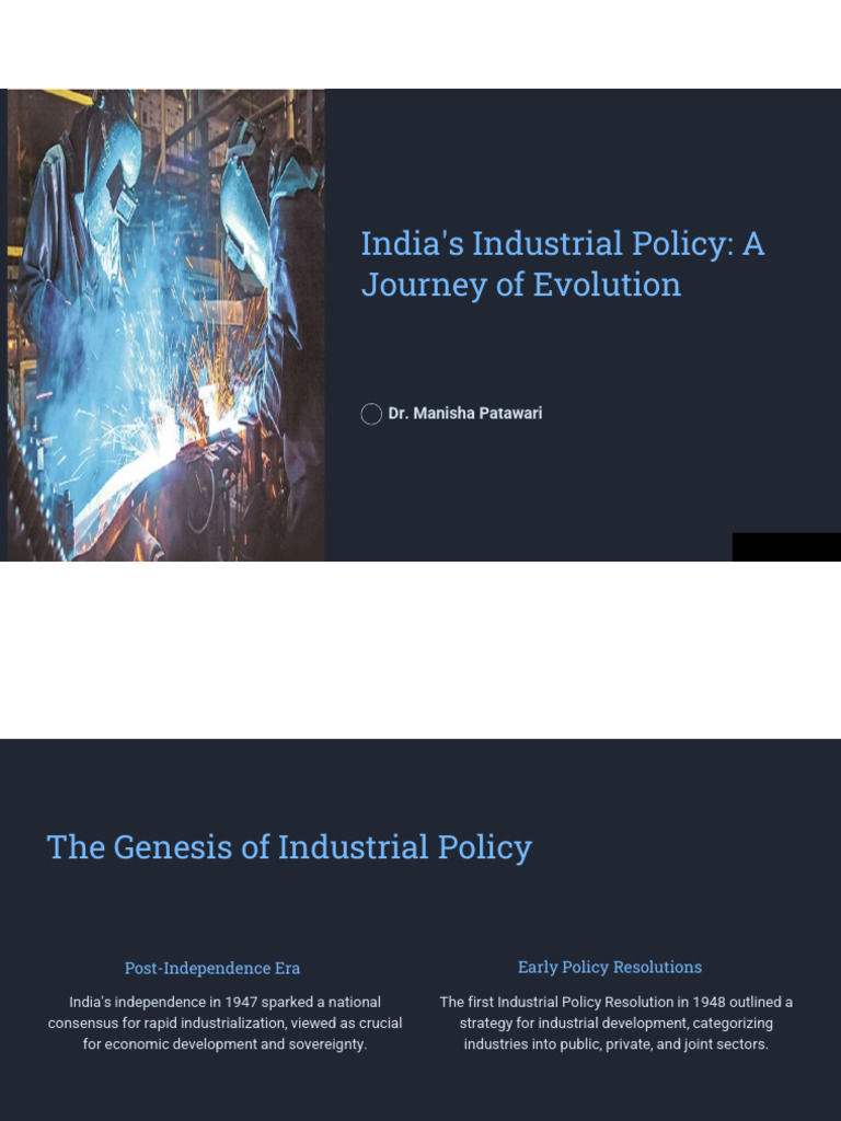 Evolution of Industrial Policy | PDF | Industrial Policy | Foreign ...