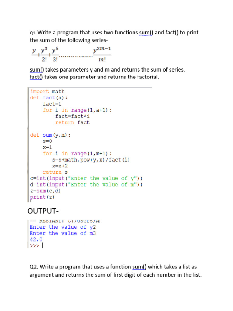Lab Record 12 Cs (Functions) | PDF