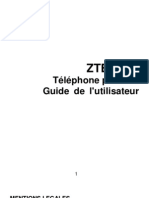 ZTE-F160 Telephone Portable - Guide Utilisateur