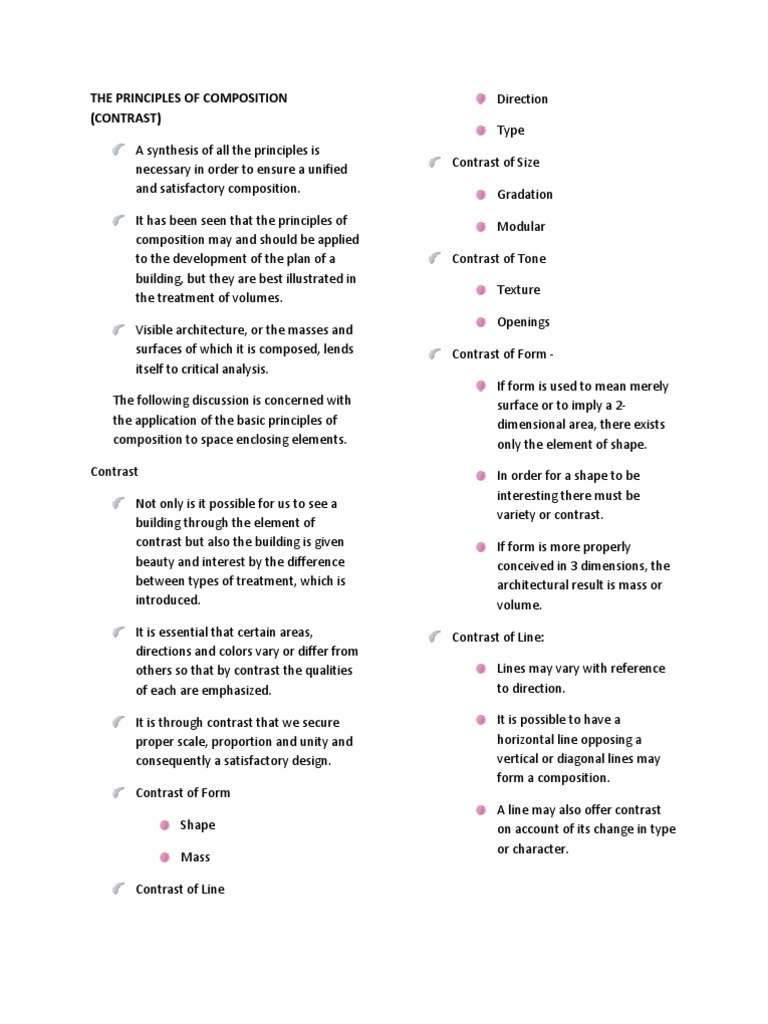 Principles of Architectural Composition | PDF