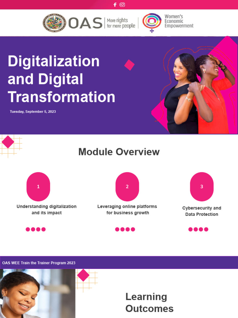 OAS WEE Module 1 Digitalization Digital Transformation Presentation ...
