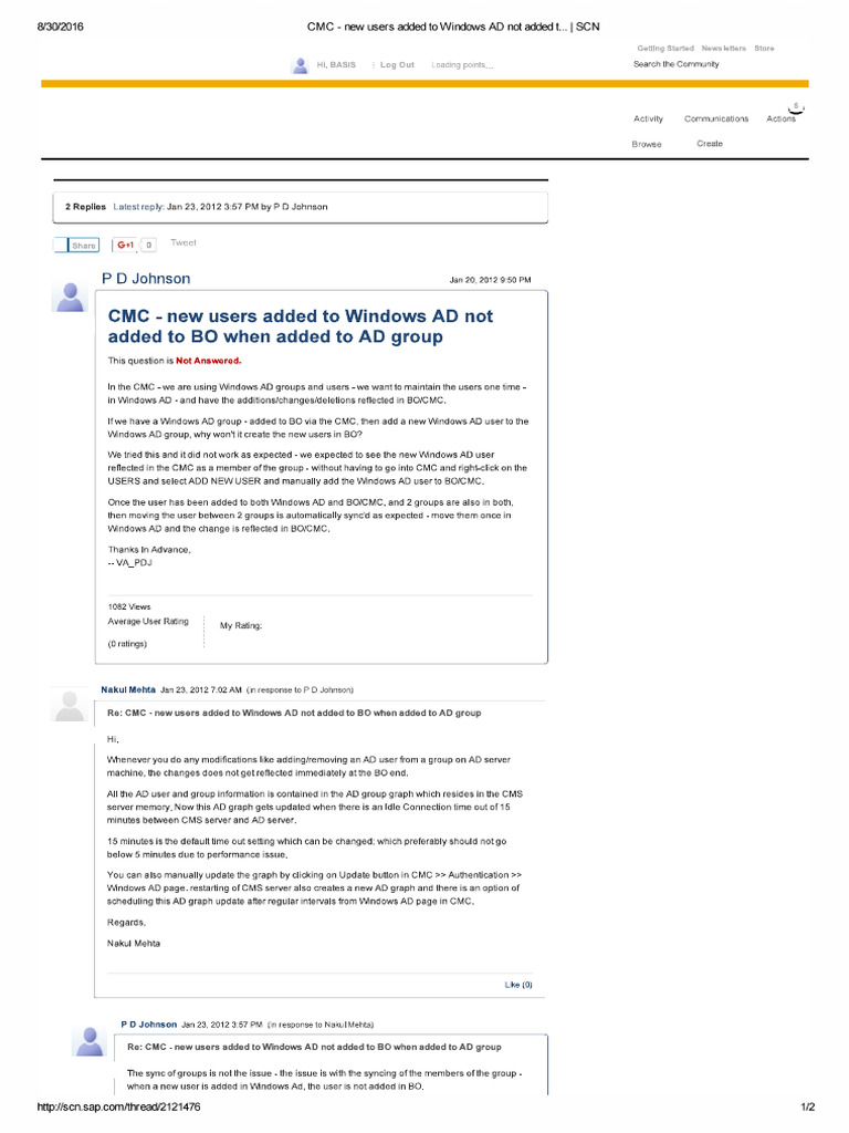 How To Refresh Windows AD GRP | PDF