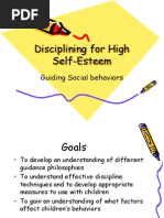 Discipline For Self Esteem