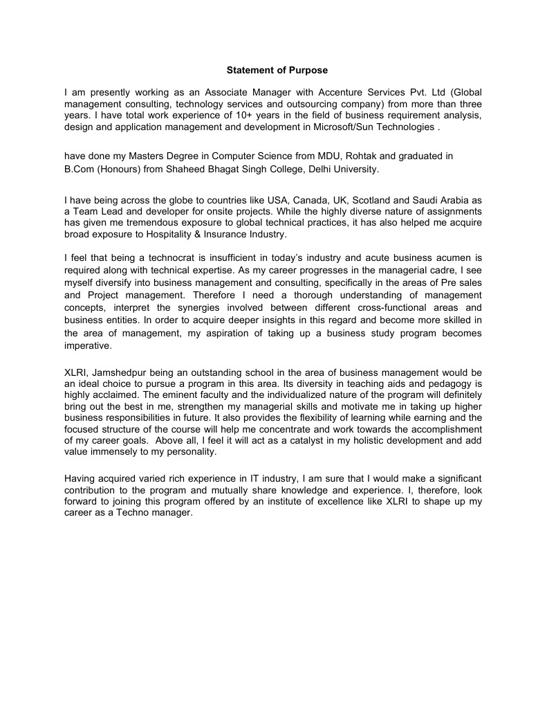 Statement of Purpose | PDF | Business | Academia