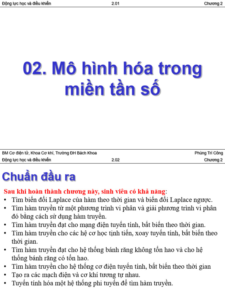 Ch.02 Mo Hinh Hoa Trong Mien Tan So - Phan 1 | PDF