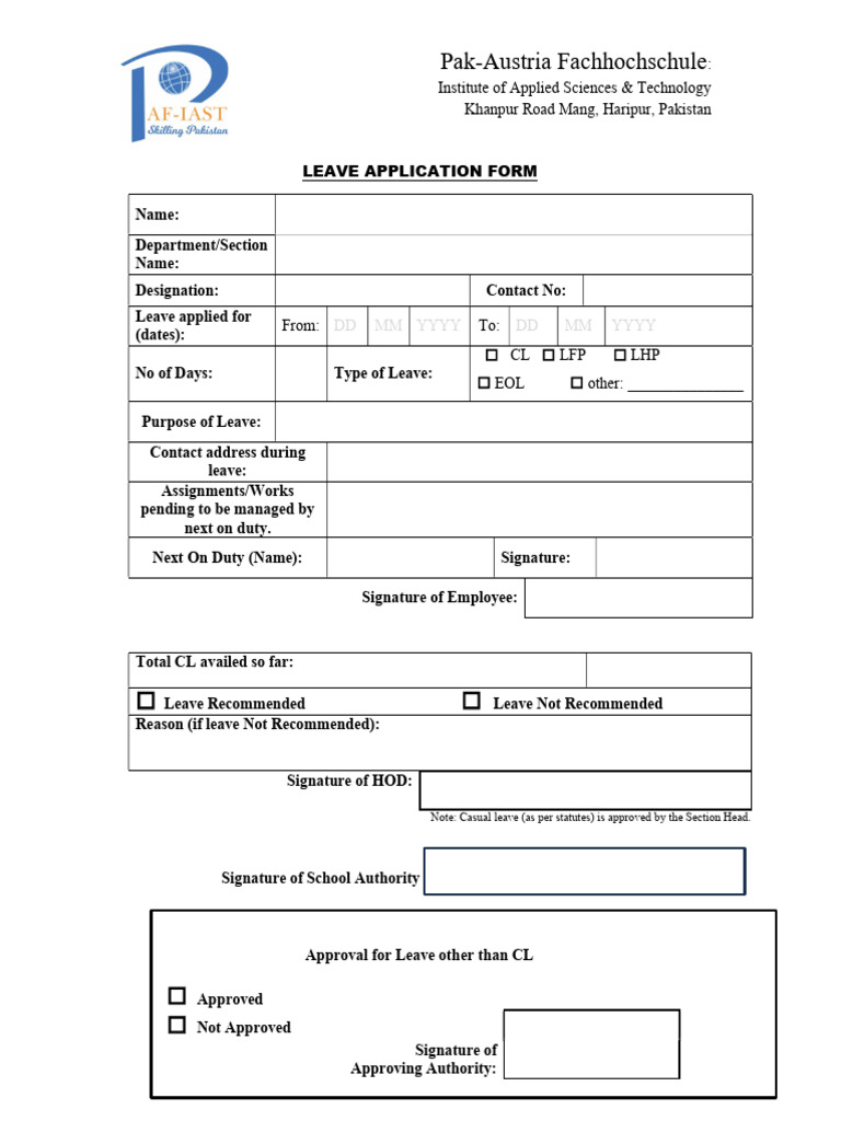 CL Form | PDF