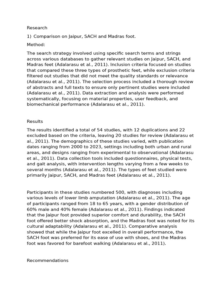 Paper Write Up | PDF | Prosthesis | Medical Diagnosis