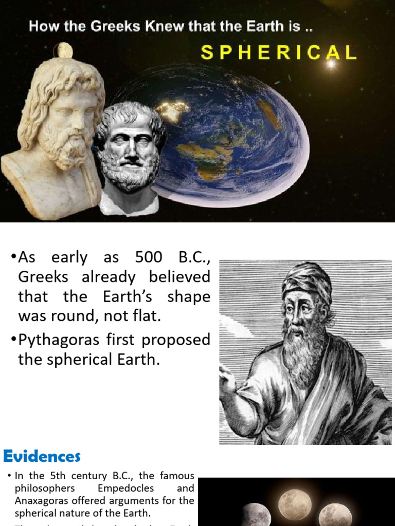 Greeks Knew That The Earth Is Spherical in Shape | PDF | Planets | Moon