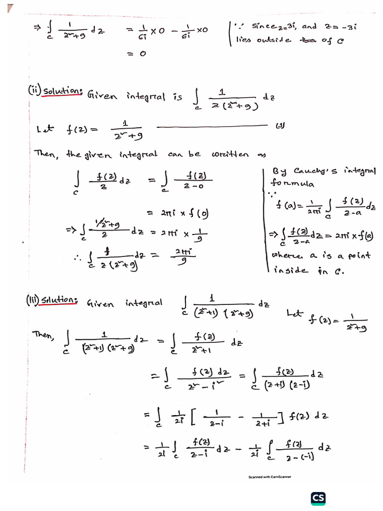 Complex Line Integral (Chapter 3) - 2nd Part | PDF