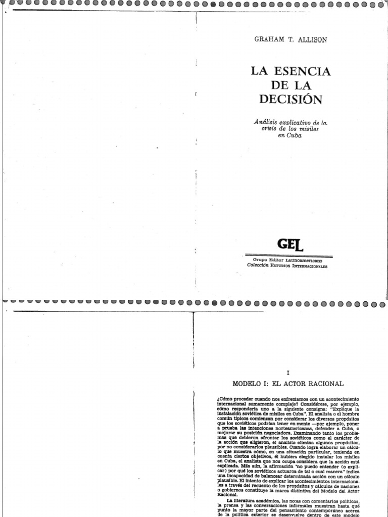 Allison, Modelo Actor Racional | PDF