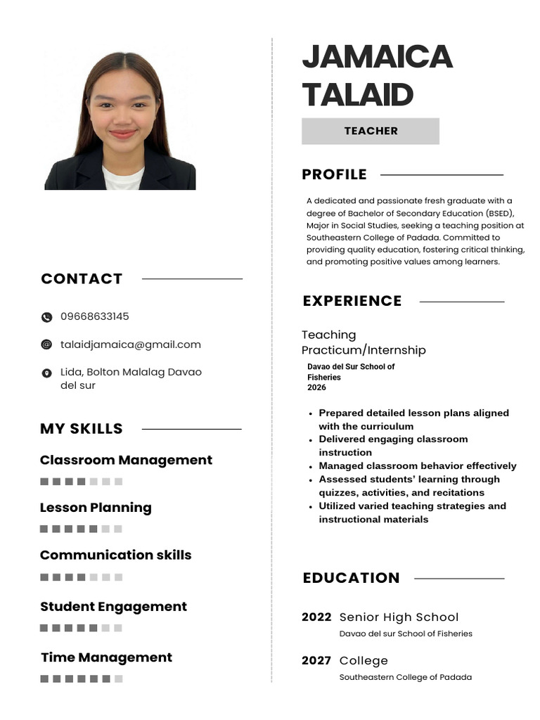 Clean Simple Creative Designer Resume Template | PDF
