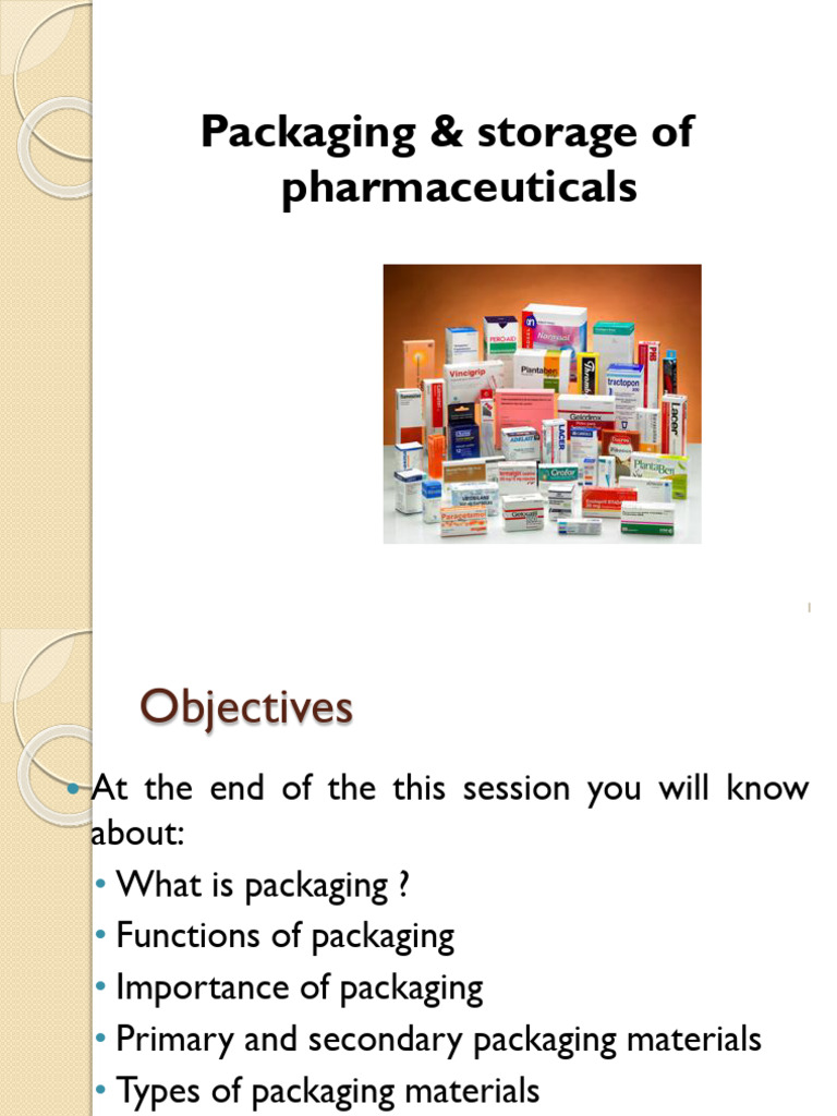 Packaging and Storage of Pharmaceuticals | PDF | Glasses | Plastic