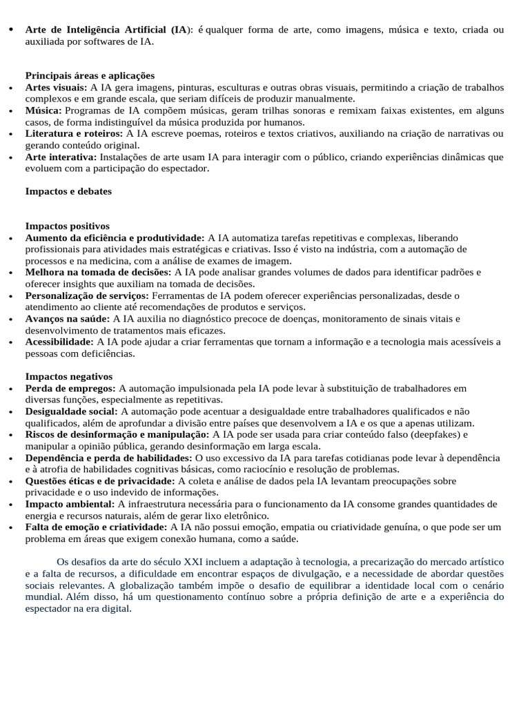 Arte de Inteligência Artificial | PDF | Inteligência artificial ...