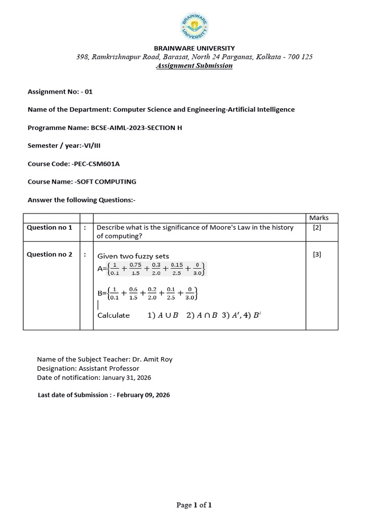 Assignment Student Copy PEC CSM601A | PDF