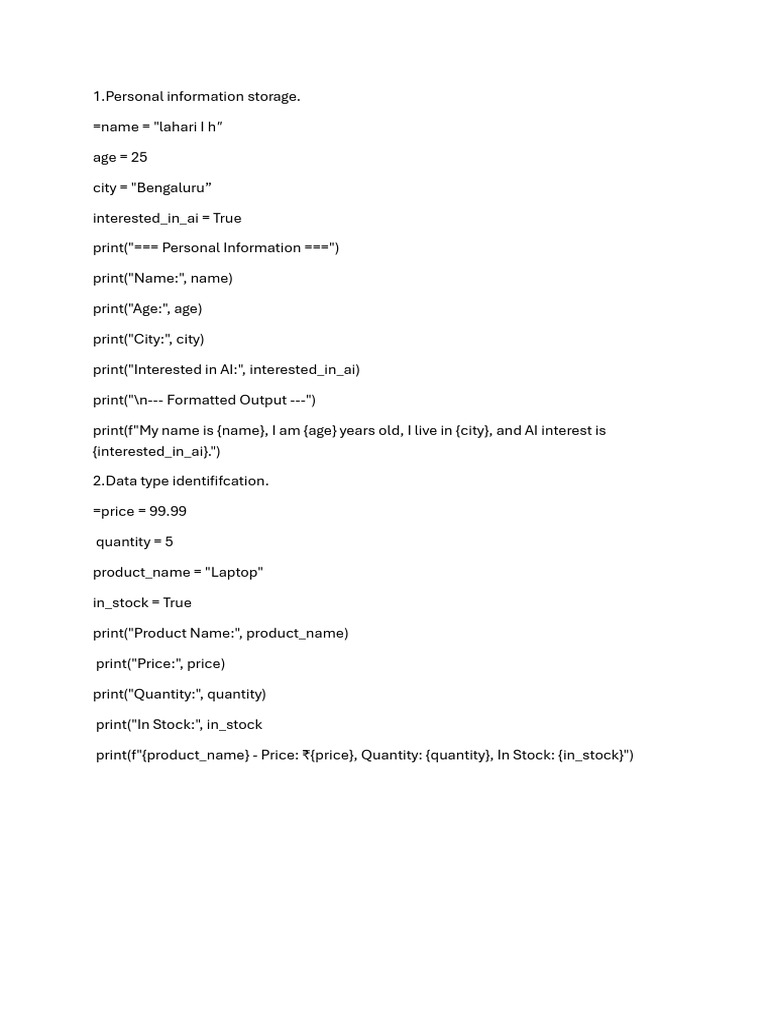 Intern Assignment 2 | PDF
