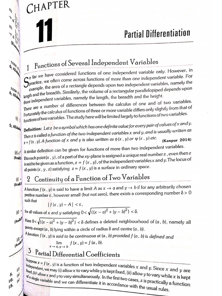 11 Partial Differentiation | PDF