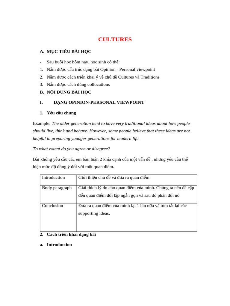Lesson 4 - D NG Opinion - Personal Viewpoint | PDF