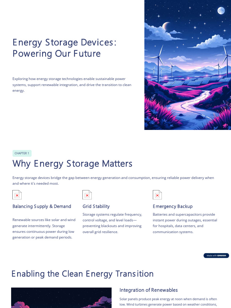 Lecture 1 Energy Storage Devices Powering Our Future | PDF | Lithium ...