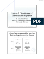 Lecture 2: Classification of Communication Systems