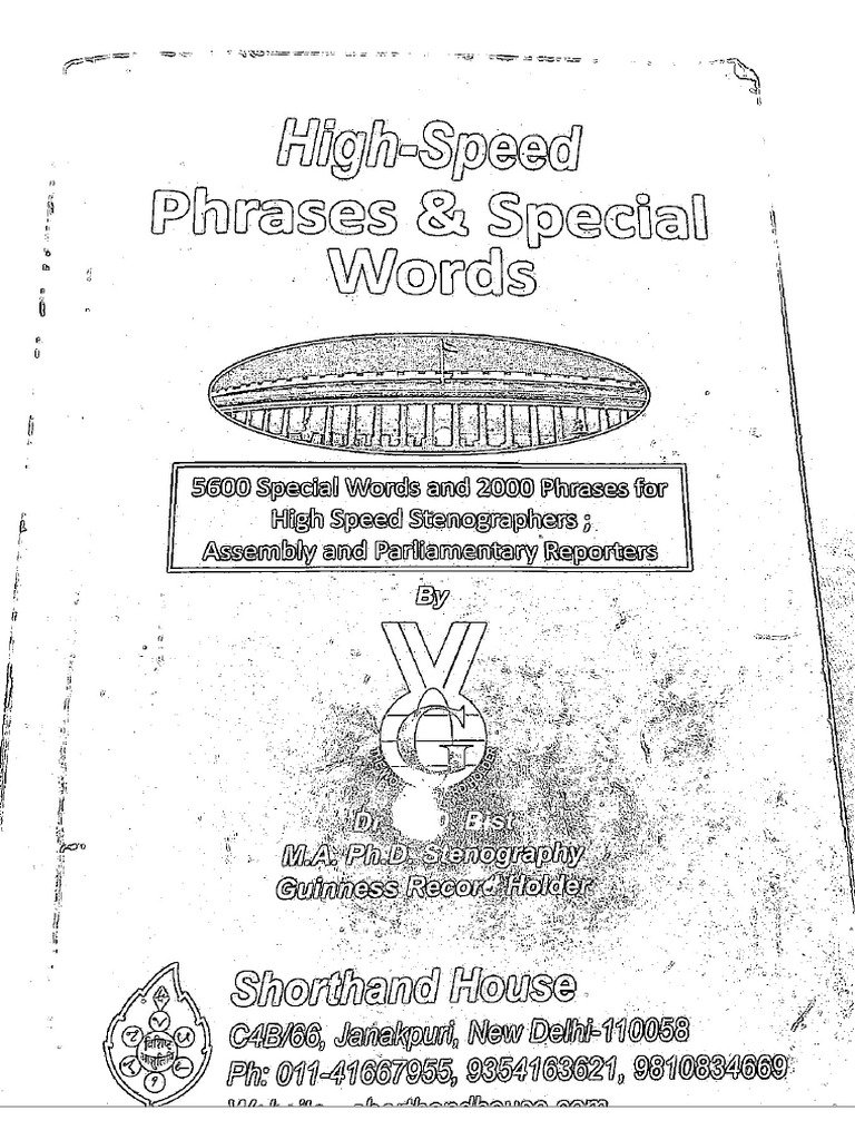 High Speed Phrases & Special Words | PDF