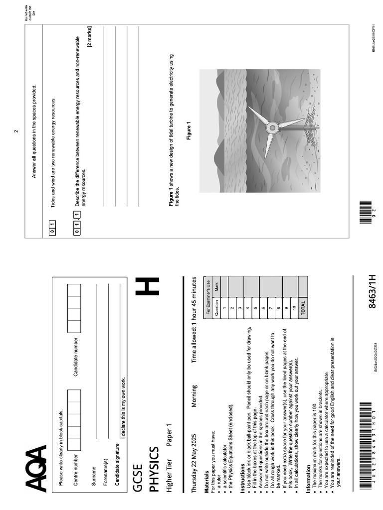 Physics Paper 1 | PDF