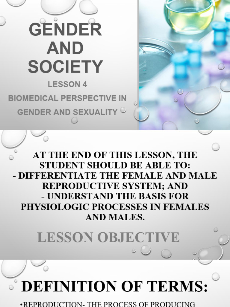Lesson 4 - Biomedical Perspective in Gender and Sexuality | PDF ...