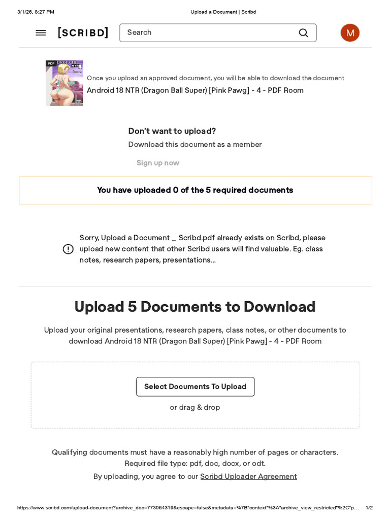 Upload A Document - Scribd | PDF | Scribd
