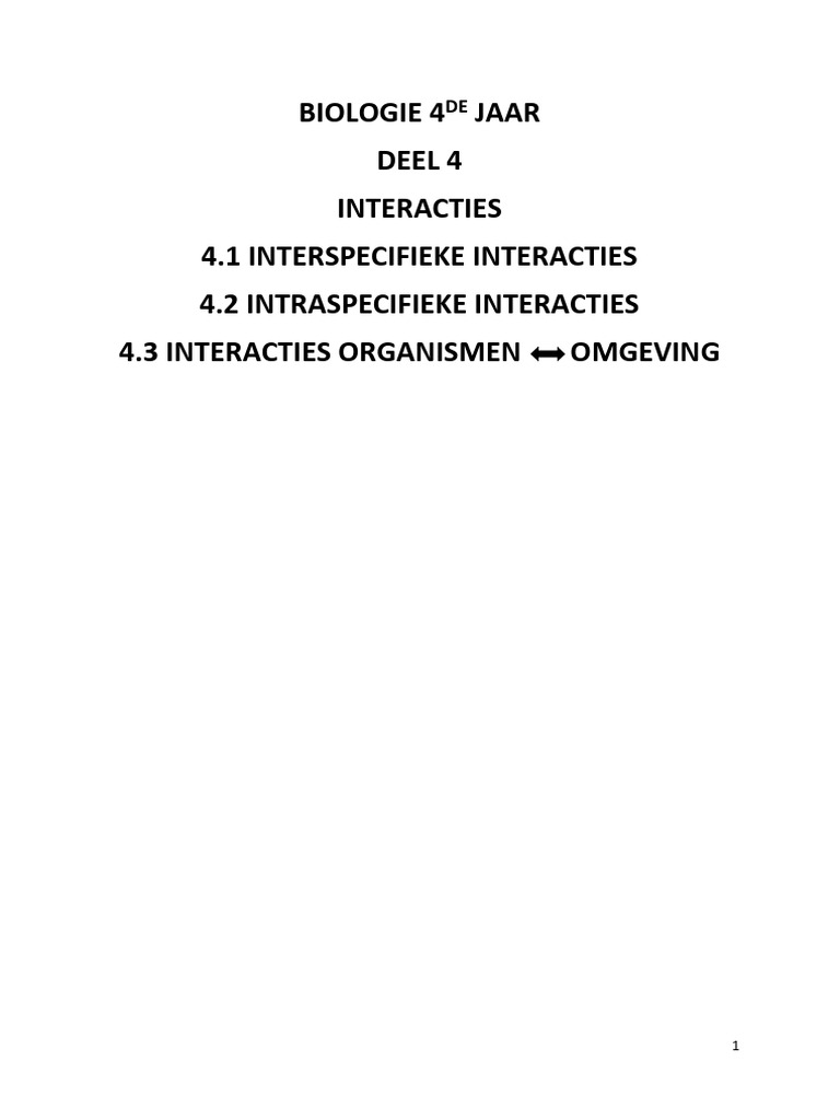 Interactie | PDF