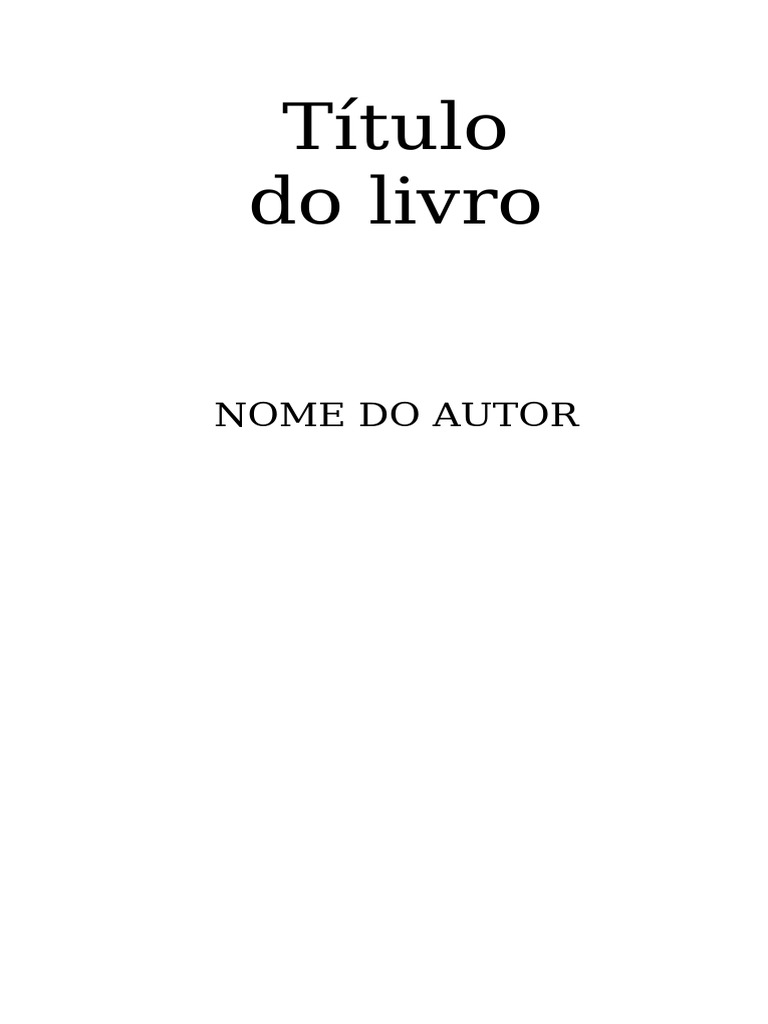 Título Do Livro | PDF