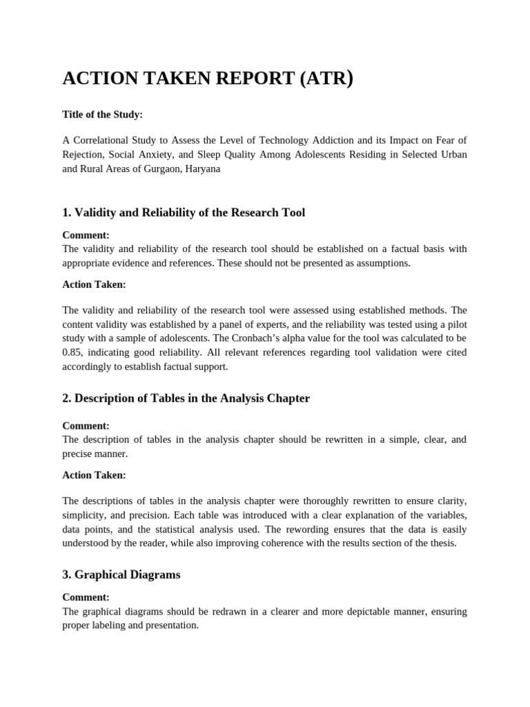 22 Jan Action Taken Report | PDF | Validity (Statistics) | Data