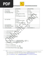 Download Electrical Machines Formula Sheet for Electrical Engineers by Institute of Engineering Studies IES SN100590177 doc pdf